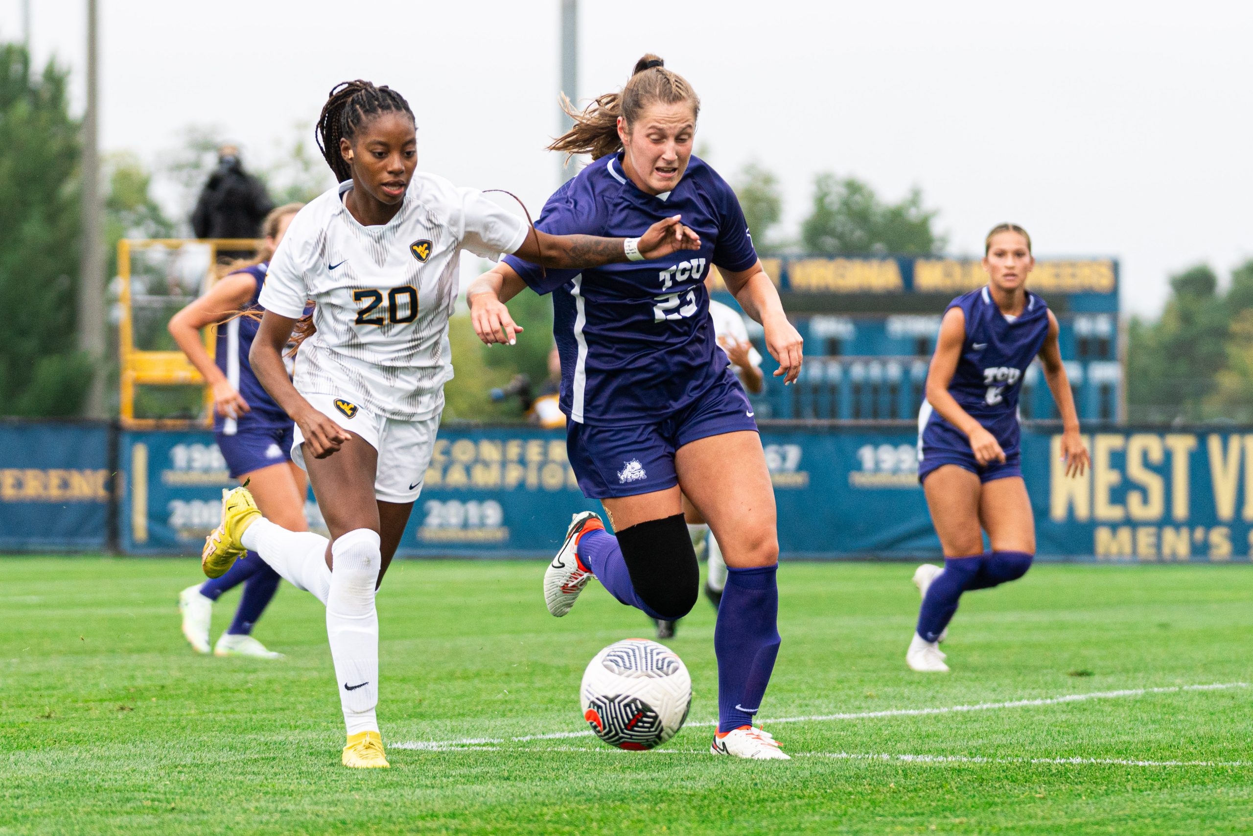 WVU women fall to TCU, 5-1, on Sunday